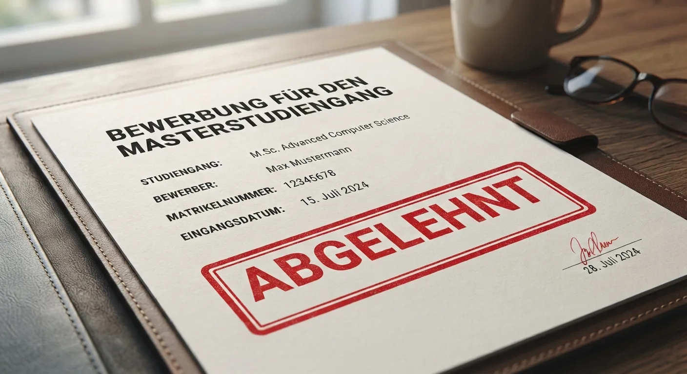 Ausgedrucktes Essay mit gelb markierten Absätzen und Textmarker auf einem Schreibtisch in einem Universitätsbüro.
